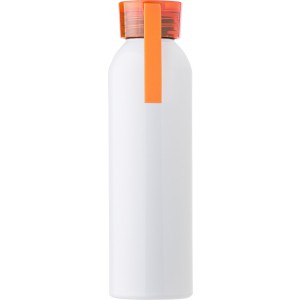 Alumnium palack, 650 ml, fehr/narancs