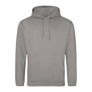 AWDIS kapucnis pul�ver, kevertsz�las, Platinum Grey