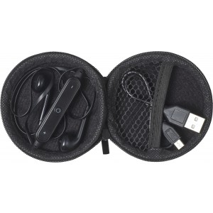 Bluetooth flhallgat tokban, fekete
