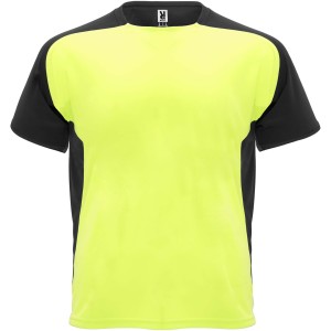 Bugatti rvid ujj uniszex sportpl, fluor yellow, solid black