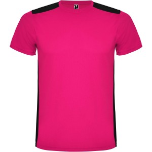 Detroit rvid ujj gyerek sportpl, fuchsia, solid black