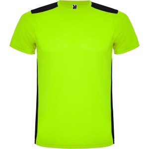 Detroit rvid ujj uniszex sportpl, lime, solid black