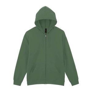 GILDAN SOFTSTYLE cipzras kapucnis polrpulver, Military Green