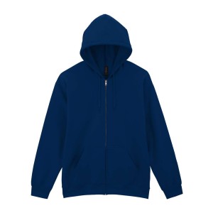 GILDAN SOFTSTYLE cipzras kapucnis polrpulver, Navy