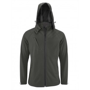 Kariban frfi kapucnis softshell dzseki, Titanium