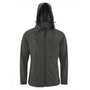 Kariban frfi kapucnis softshell dzseki, Titanium