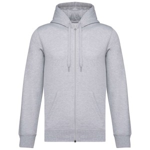 Kariban Uniszex kapucnis, cipzras pulver, Oxford Grey