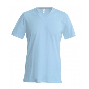 Kariban V-nyak frfipl, Sky Blue