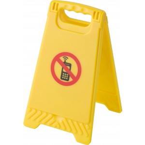 No mobile - figyelmeztet tbla, srga