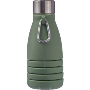 sszehajthat palack szilikonbl, 550 ml, zld