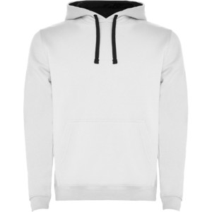 Roly Urban frfi kapucnis pulver, White, Navy Blue