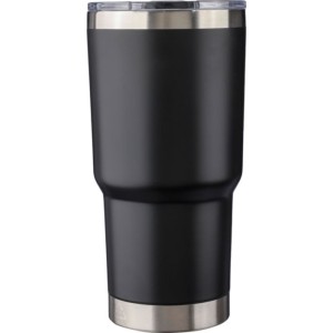 Rozsdamentes acl duplafal bgre, 590 ml, fekete