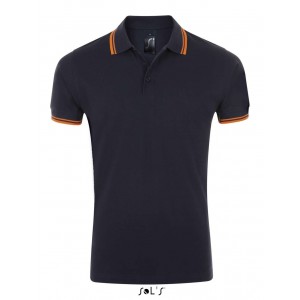 Sols Pasadena frfi pikpl, French Navy/Neon Orange